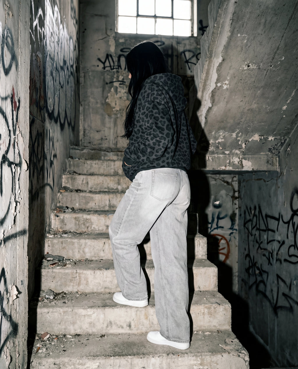 Hoodie Shadow Leopard