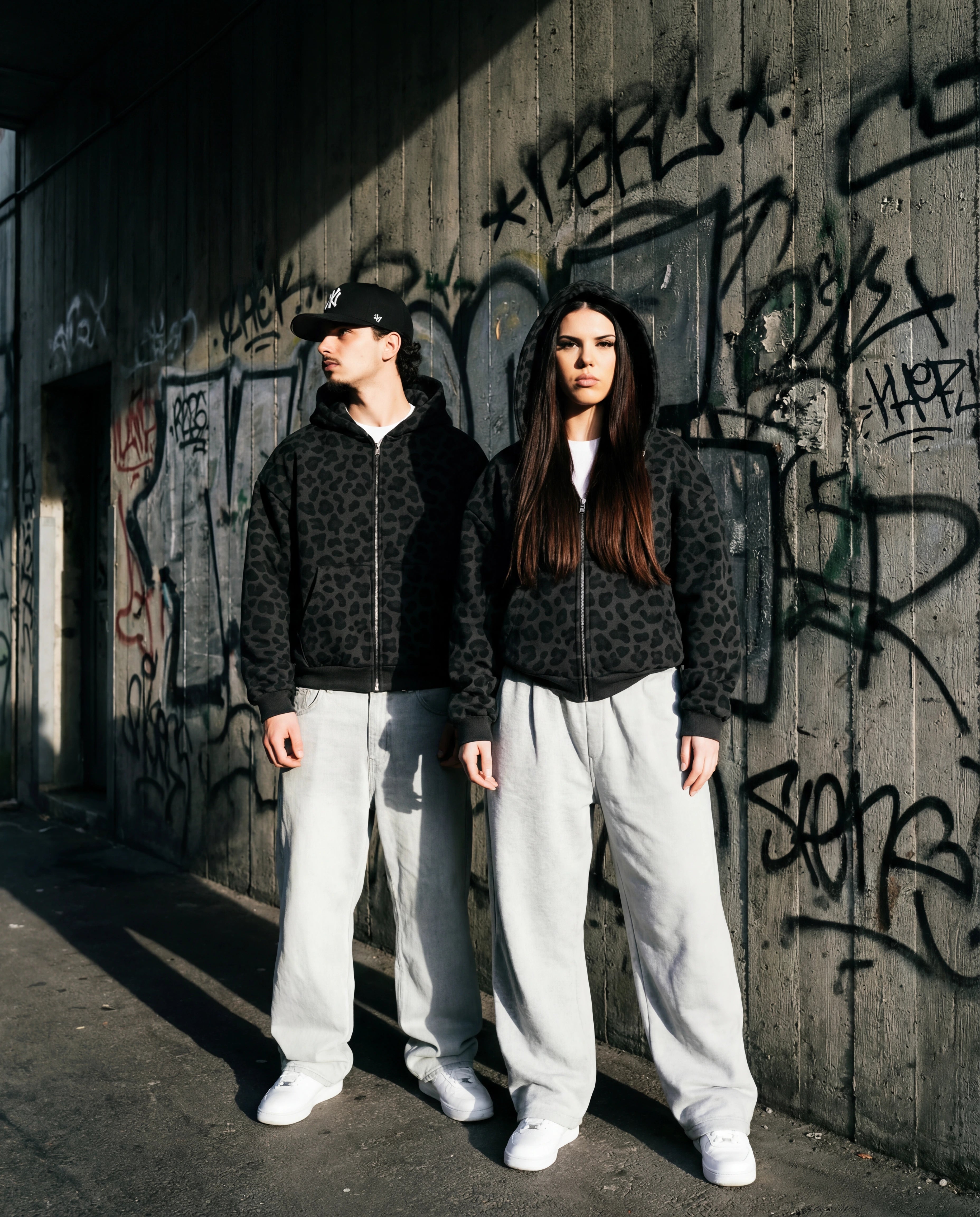 Hoodie Shadow Leopard